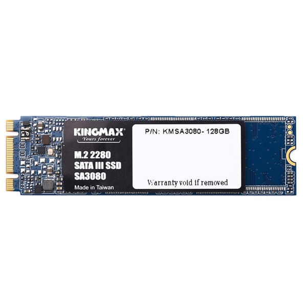 SSD Kingmax SA3080 M.2 - 128GB - KMAXSA3080 128GB                                                                                                                                                                                                      